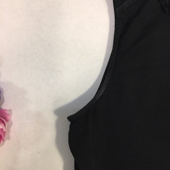 Paige Black Vest Top Buttoned Shirt Sleeveless XS - Picture 8 of 8